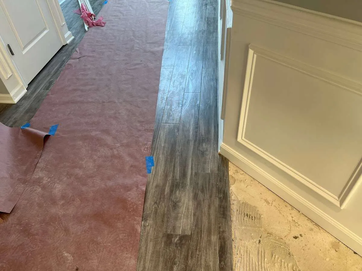 Completed marble shower restoration in Byram